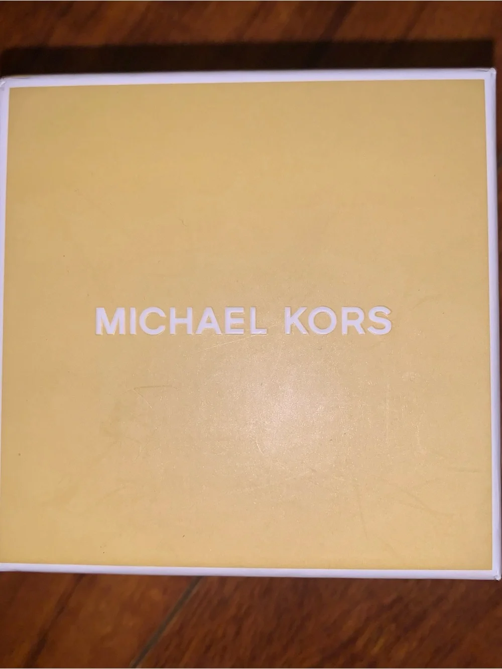 Michael Kors Gold Heart Logo Bracelet with Clear Crystals